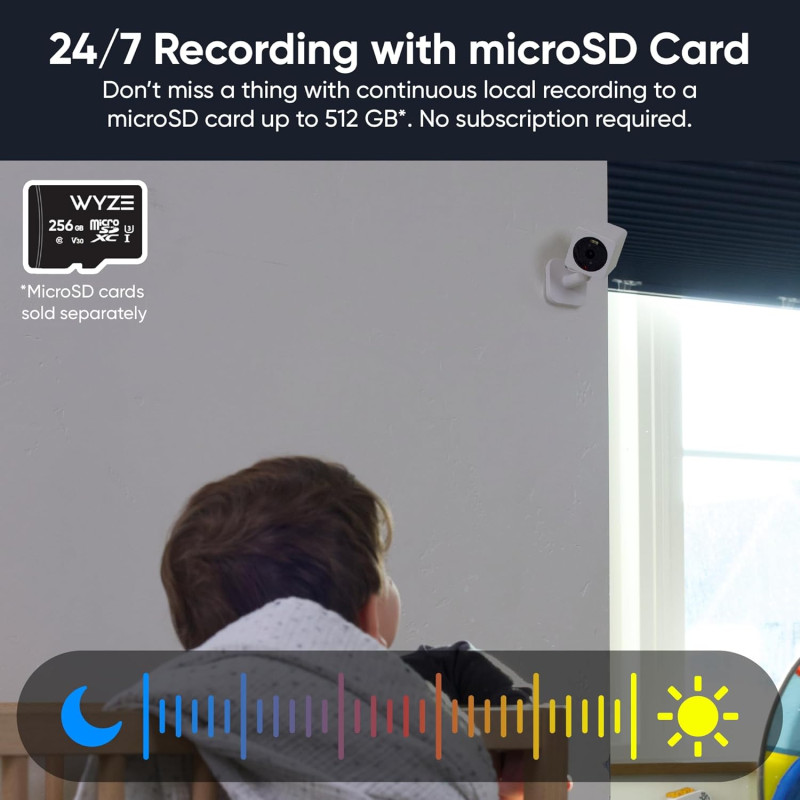 1080p WiFi Security Camera with Color Night Vision | Motion detection