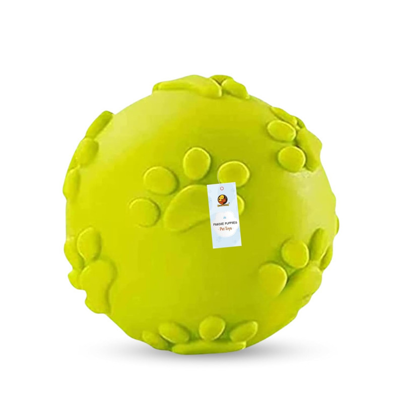 Latex Rubber Squeaky Dog Chew Ball Toy | Claw Ball Fetch Toy