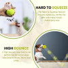 Latex Rubber Squeaky Dog Chew Ball Toy | Claw Ball Fetch Toy