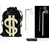 Newzenx 7 Inch Oil Meth Crystal Pipe Combo | 7 Inch/8mm/2 Pieces