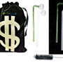 Newzenx Oil Meth Crystal Pipe Combo | 7"/8mm/2 Pieces | 2 Color | Pouch & Pipe Cleaner