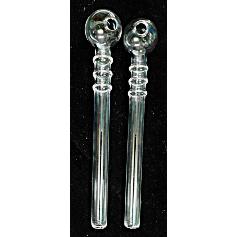 Newzenx Oil Meth Crystal Pipe 6" Triple Rings Combo | 12mm/2 Pcs
