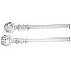 Newzenx Oil Meth Crystal Pipe 6" Triple Rings Combo | 12mm/2 Pcs