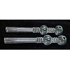 Newzenx Double Rings Oil Meth Crystal Pipe Combo | 12mm/6 Inch/2 Pcs