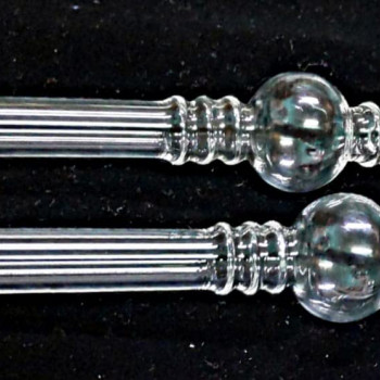 Newzenx Double Rings Oil Meth Crystal Pipe Combo | Pouch & Pipe Cleaner 12mm/6"/2 Pcs