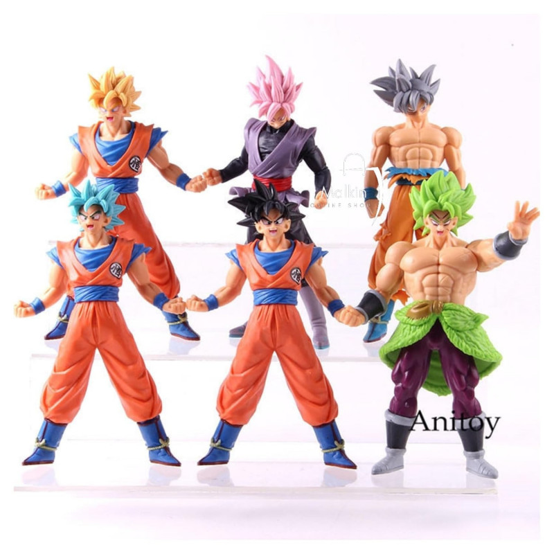 6 Pcs Dragon Ball Z Action Figures | 18 Cm | Anime Goku Toy | Polyvinyl Chloride