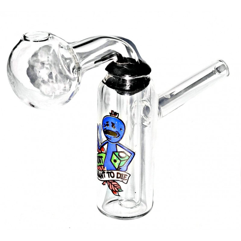 Newzenx Glass Oil Burner Meth/Honey Crystal Bong 3 Inch