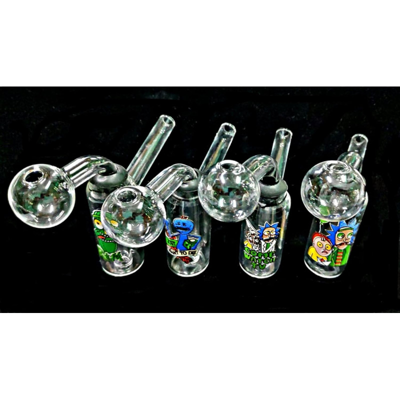 Newzenx Glass Oil Burner Meth/Honey Crystal Bong 3 Inch