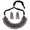 Latest Traditional Oxidised Silver Necklace Jewellery Set for Women & Girls
