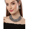 Latest Traditional Oxidised Silver Necklace Jewellery Set for Women & Girls