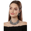 Latest Traditional Oxidised Silver Necklace Jewellery Set for Women & Girls