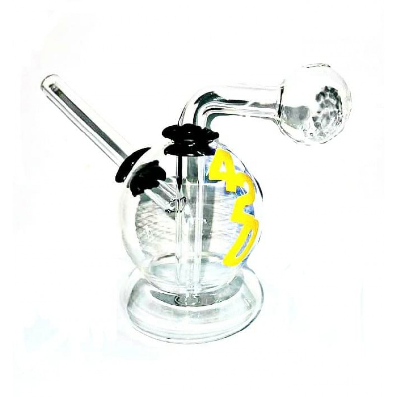 Newzenx Oil Meth Crystal Bong 3.5 Inch | Velvet Pouch & Pipe Cleaner