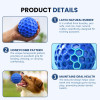 Pet Squeaky Dog Chew Ball Toy | Rubber Golf Ball Chewers Toy
