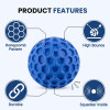 Pet Squeaky Dog Chew Ball Toy | Rubber Golf Ball Chewers Toy
