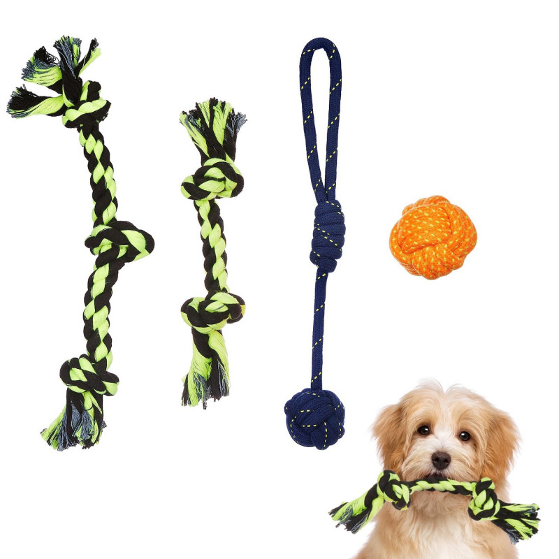 Rope Chewing Toys for Dogs | Dog Toy, Pet Toys Pack of 4