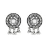 Ethnic Silver Oxidized Traditional Afghani Choker Necklace Jewellery Set for Women