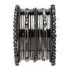 Oxidised Silver-Plated Textured Bangles Jewellery Set for Girls and Women (2.4 Inch) Oxidised Silver-Plated Textured Bangles Jewellery Set for Girls and Women (2.4 Inch)