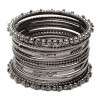 Oxidised Silver-Plated Textured Bangles Jewellery Set for Girls and Women (2.4 Inch) Oxidised Silver-Plated Textured Bangles Jewellery Set for Girls and Women (2.4 Inch)