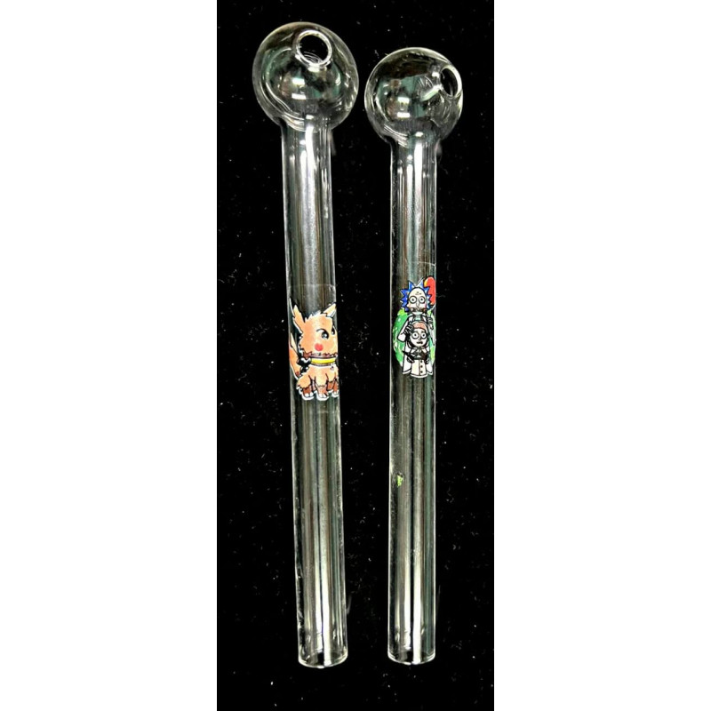 Newzenx Oil Meth Crystal Pipe Rick Monty 6 Inch | 12mm/2 Pcs
