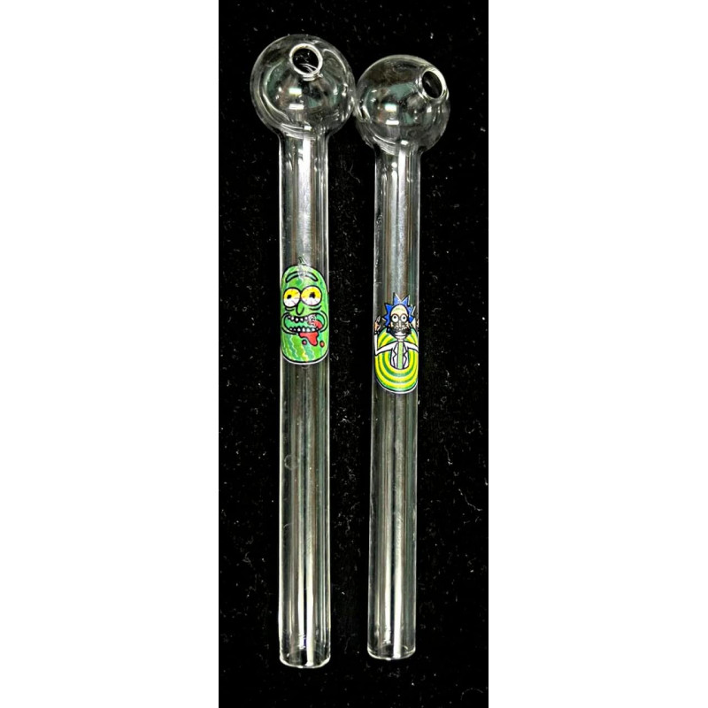 Newzenx Oil Meth Crystal Pipe Rick Monty 6 Inch | 12mm/2 Pcs