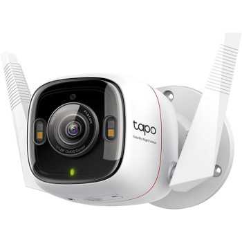 TP-Link Tapo C325WB 2K QHD ColorPro Wi-Fi Outdoor Camera | Daylight Clarity at Night | Person/Pet/Vehicle Detection | Local/Cloud Storage | Built-in Siren