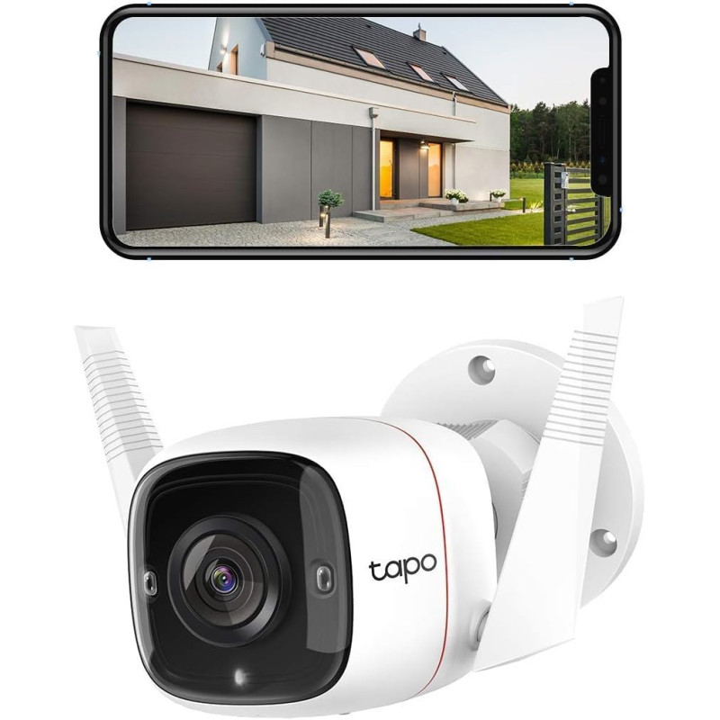 TP-Link C325WB WiFi Outdoor Camera | Tapo 2K QHD | Daylight Clarity at Night