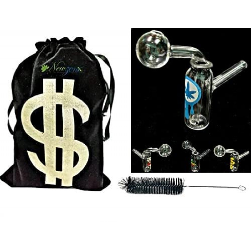 Newzenx Glass Oil Burner Meth/Honey Crystal Bong | 2.5 Inch/22mm