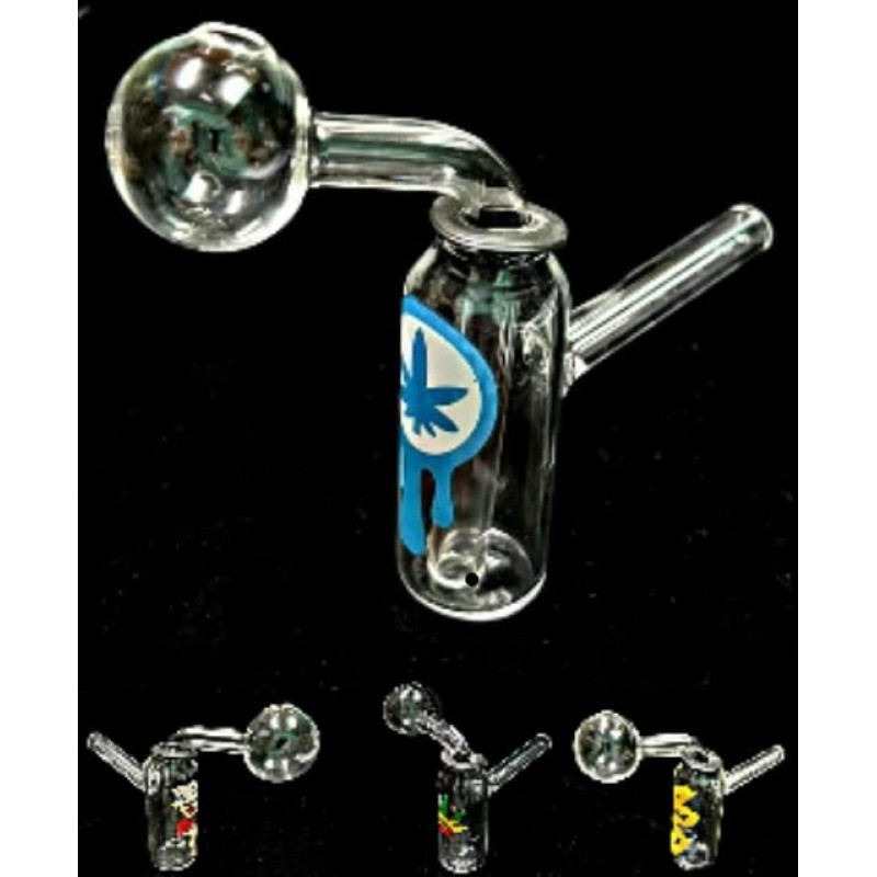 Newzenx Glass Oil Burner Meth/Honey Crystal Bong | 2.5 Inch/22mm
