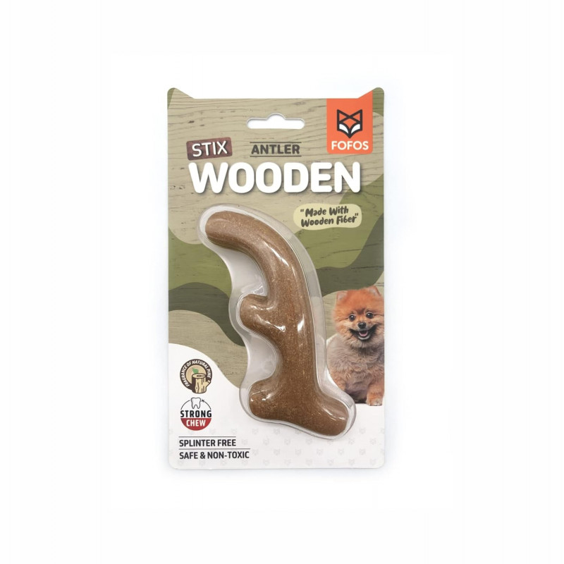 Woodplay Chewing Dog Toy - Brown | Real Wood Fibre Dog Toys