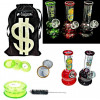 Newzenx 5 Inch Glass Mini Rick & Monty Bong Water Pipe Bong