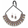 Fancy Oxidized Traditional Oxidised Earrings Necklace Jewellery Set for Women