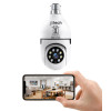 IFITech HD 1080p Smart Wi-Fi CCTV Home Security Camera | 360 degree Smart Bulb Camera | 256GB SD Card Support | Perfect for Office & Home Monitoring