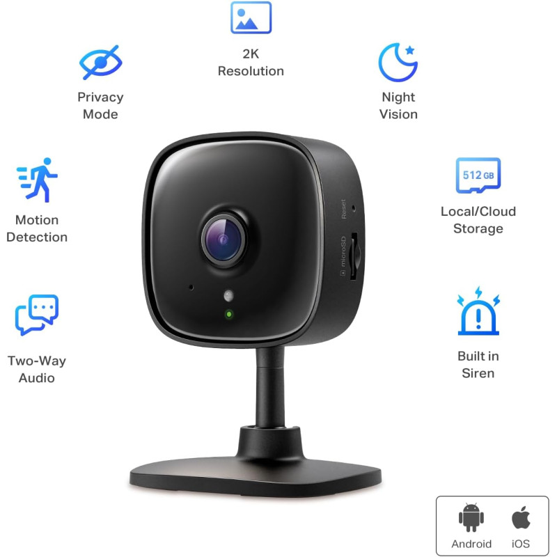 TP-Link Tapo C111 2K Security CCTV Camera | Baby & Pet Monitoring