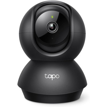 TP-Link Tapo 2K Indoor Wired Security Camera | Pan & Tilt | Baby & Pet Monitoring, Motion Detection, 2-Way Talk, Siren, Night Vision (Black, C211)