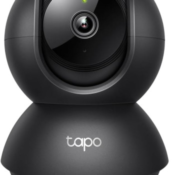 TP-Link Tapo 2K Indoor Wired Security Camera | Pan & Tilt | Baby & Pet Monitoring, Motion Detection, 2-Way Talk, Siren, Night Vision (Black, C211)