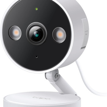 TP-Link Tapo C120 2K+ Indoor/Outdoor Wired Security CCTV Camera with Color Night Vision | Baby Monitoring | Person/Pet/Vehicle Detection | Local Storage or Cloud