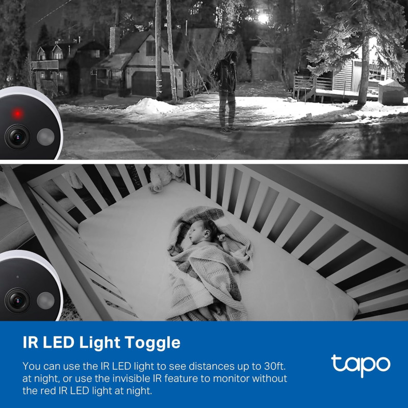 TP-Link Tapo C120 2K+ Security CCTV Camera | Color Night Vision | Baby Monitor