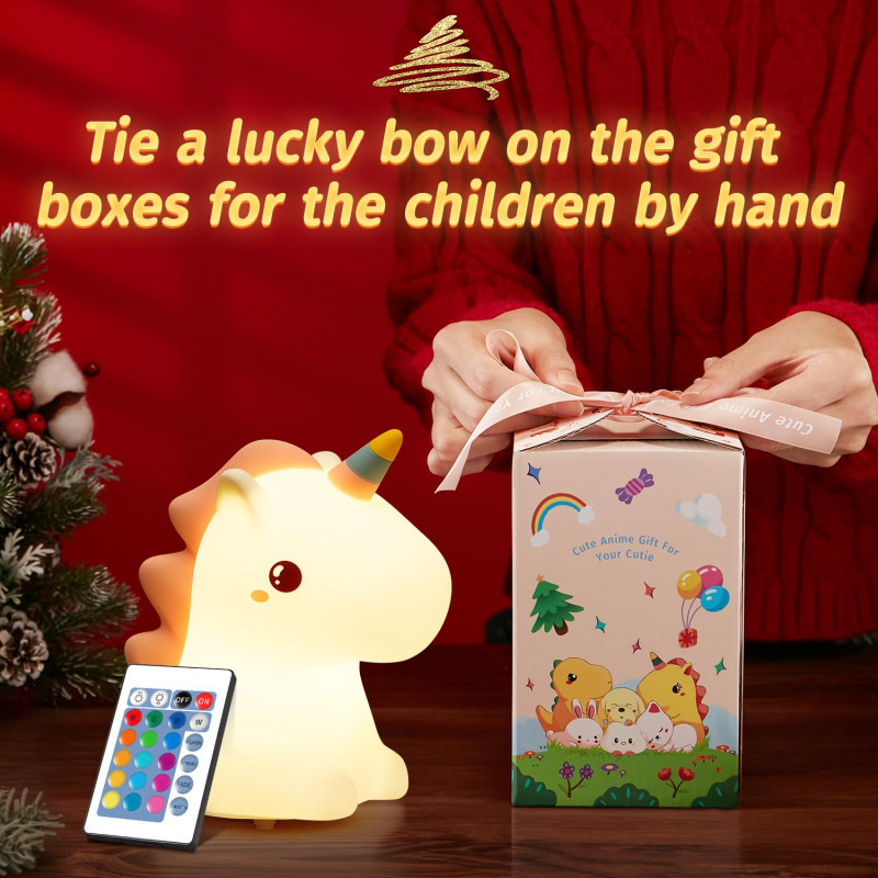 Unicorn Night Light Lamp | 16 Colors Changing & Remote Control | Rechargeable Lamp for Girls, Kids, Teens Gift Unicorn Night Light Lamp | 16 Colors Changing & Remote | Chargeable Lamp
