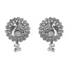 Ethnic Silver Oxidised Radha Krishna Design Long Necklace Jewellery Set