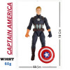 Captain America Action Figure Toy with Lights | 7 Inch Marvel Avengers Superhero For Boys