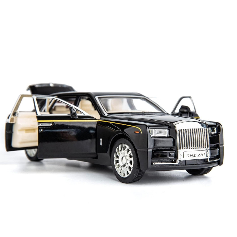 Rolls Royce Phantom Metal Car | Die Cast Toy Cars for Kids with Doors & Light