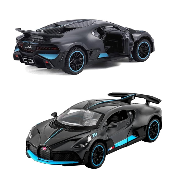Bugatti Divo Diecast Metal Car | Pullback Toy Car | Doors, Lights & Music