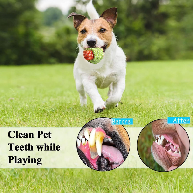 Dog Chew Cotton Rope Toys - 7 Pack Combo for Dogs & Puppies Dog Chew Cotton Rope Toys - 7 Pack Combo for Dogs & Puppies