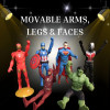 Superhero Action Figure Toys Set | Super Heroes Toys for Boys (Set of 10)