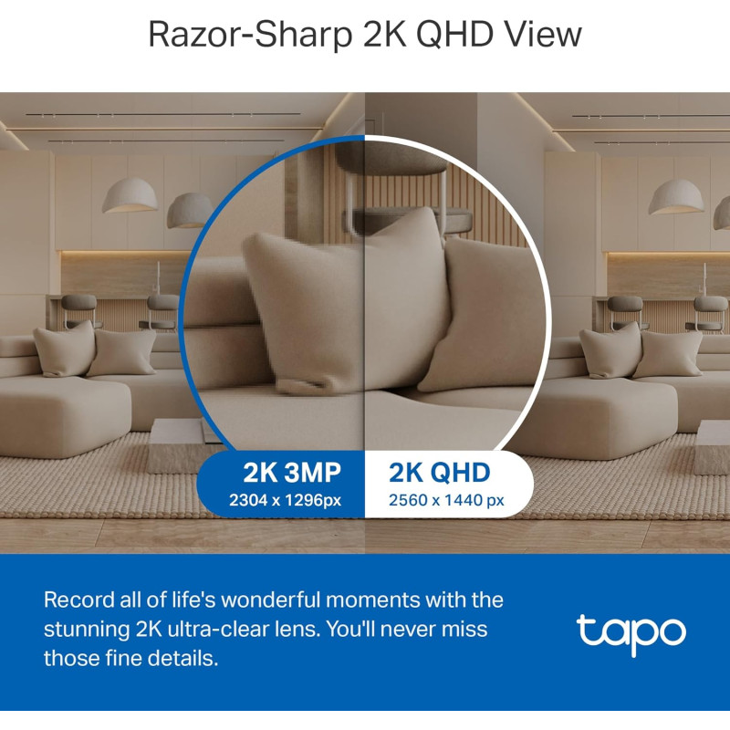 TP-Link Tapo C220 2K CCTV Security Camera | Pan/Tilt | Motion Detection