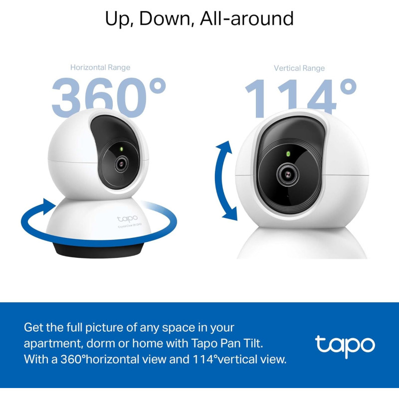 TP-Link Tapo C220 2K CCTV Security Camera | Pan/Tilt | Motion Detection