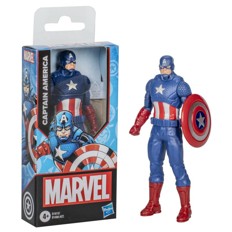 Marvel Captain America Action Figure | 6 Inch, Super Hero Toys for Kids Ages 4+