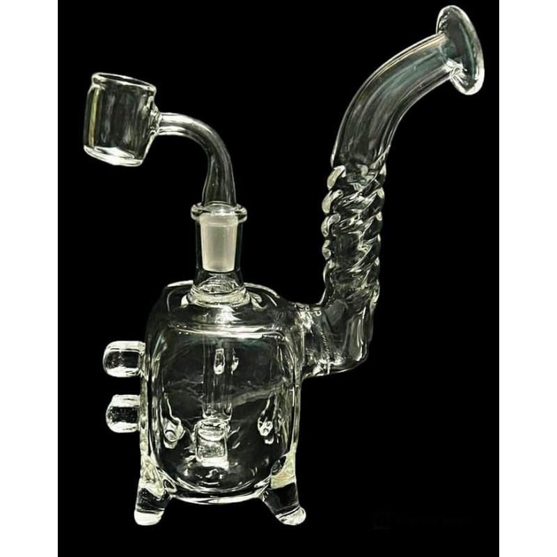 Newzenx Glass Duffused 8 Inch Squire Bong For Oil/Honey/Meth/Weed