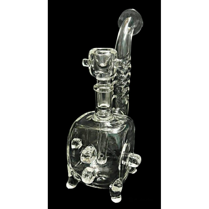 Newzenx Glass Duffused 8 Inch Squire Bong For Oil/Honey/Meth/Weed
