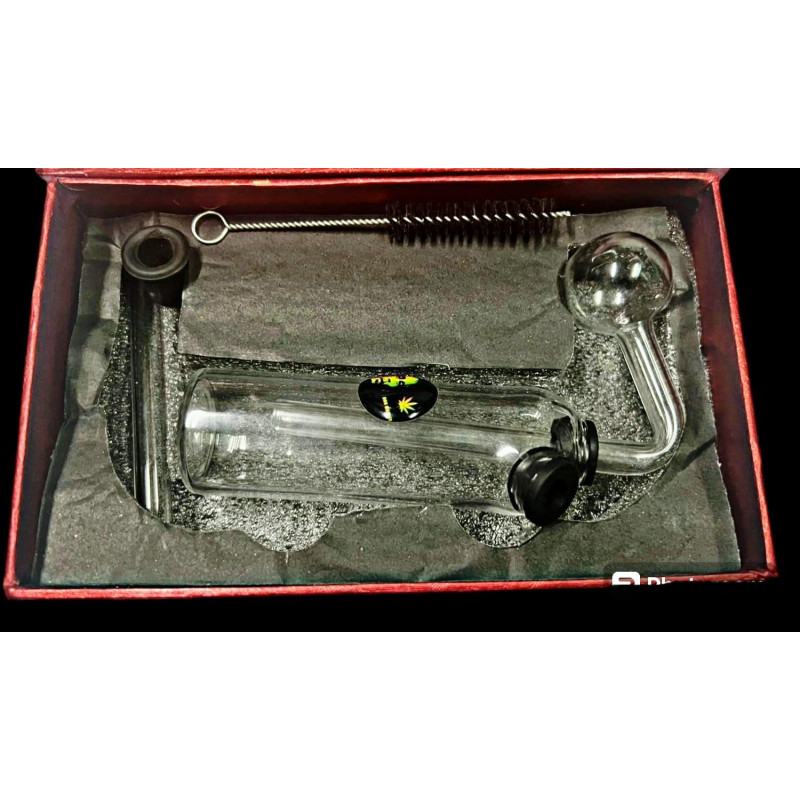 Newzenx 5 Inch Pyrex Glass Oil Burner Water Pipe Bong